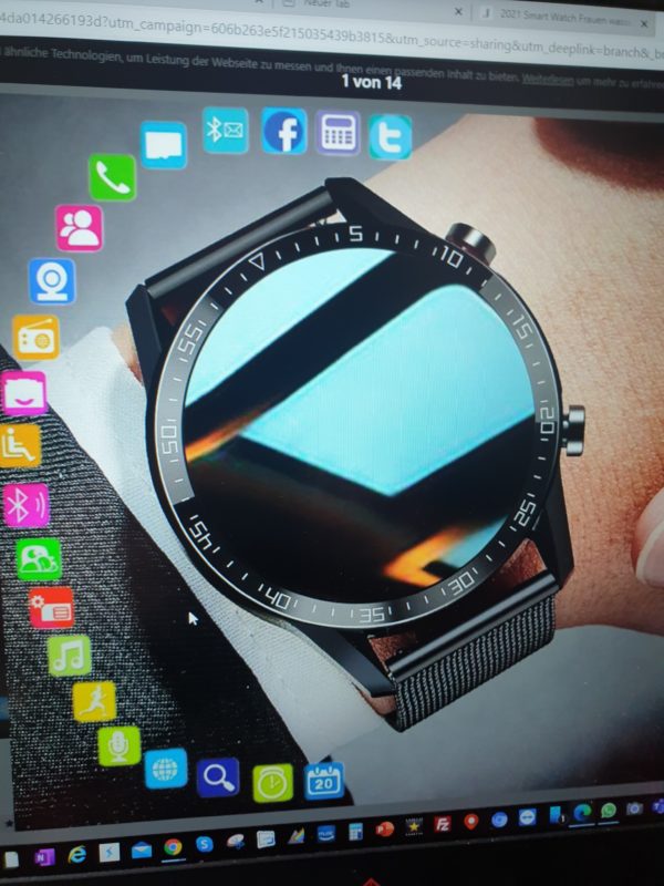 Smart Watch Android Männer wasserdicht IP67 Smartwatch Männer Smart Watch für Android Phone Iphone IOS - 1