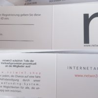 Netwin3 Visitenkarten für Networker - 2