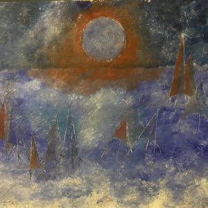„Deep red sea“ Gernot Recht, Öl auf Karton, 140 x 100 cm, 2021 Startgebot: €490,00 - 0