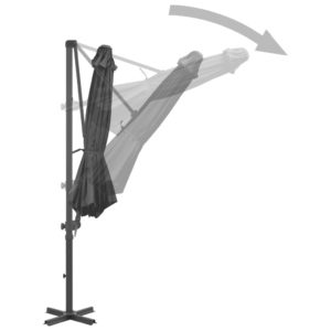 vidaXL Ampelschirm mit Aluminium-Mast Anthrazit 300 cm - 3