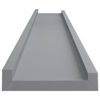 vidaXL Bilderleisten 2 Stk. Grau 80x9x3 cm MDF - 4