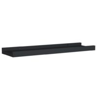 vidaXL Bilderleisten 2 Stk. Schwarz 40x9x3 cm MDF - 2