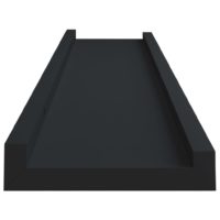 vidaXL Bilderleisten 2 Stk. Schwarz 40x9x3 cm MDF - 4