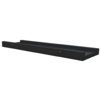 vidaXL Bilderleisten 2 Stk. Schwarz 40x9x3 cm MDF - 5