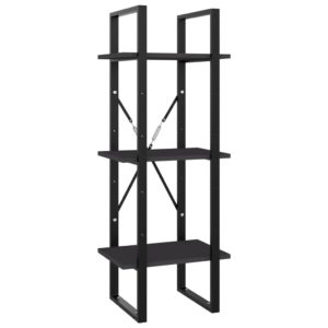 vidaXL Bücherregal 3 Fächer Grau 40x30x105 cm Holzwerkstoff - 1