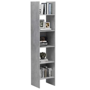 vidaXL Bücherregal Betongrau 40x35x180 cm Holzwerkstoff - 4