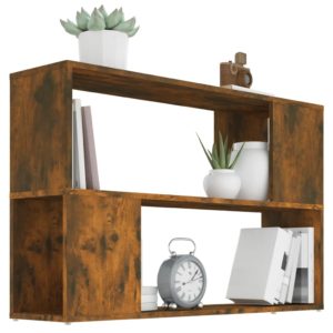 vidaXL Bücherregal Räuchereiche 100x24x63 cm Holzwerkstoff - 3