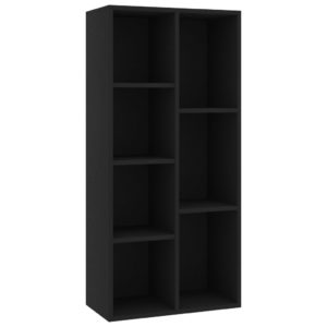 vidaXL Bücherregal Schwarz 50x25x106 cm Holzwerkstoff - 1