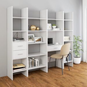 vidaXL Bücherregal Weiß 40x35x180 cm Holzwerkstoff - 5