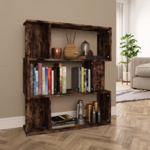 vidaXL Bücherregal/Raumteiler Räuchereiche 80x24x96 cm Holzwerkstoff - 2