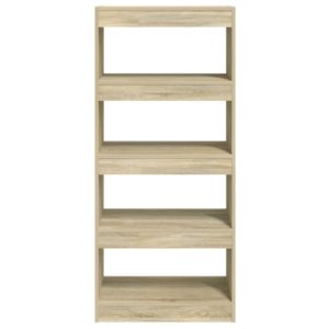 vidaXL Bücherregal/Raumteiler Sonoma-Eiche 60x30x135 cm Holzwerkstoff - 4