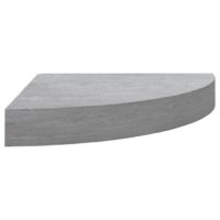 vidaXL Eck-Wandregal 4 Stk. Betongrau 25x25x3,8 cm MDF - 3