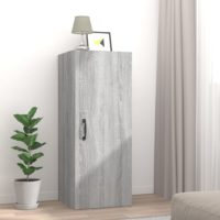 vidaXL Hängeschrank Grau Sonoma 34,5x34x90 cm Holzwerkstoff - 0