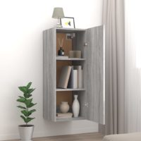 vidaXL Hängeschrank Grau Sonoma 34,5x34x90 cm Holzwerkstoff - 2