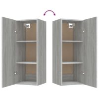 vidaXL Hängeschrank Grau Sonoma 34,5x34x90 cm Holzwerkstoff - 8