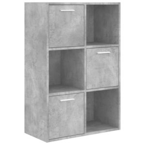 vidaXL Lagerschrank Betongrau 60x29,5x90 cm Holzwerkstoff - 1