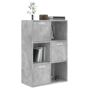 vidaXL Lagerschrank Betongrau 60x29,5x90 cm Holzwerkstoff - 3