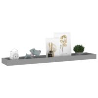 vidaXL Loggia Wandregale 4 Stk. Grau 80x15x4 cm MDF - 2