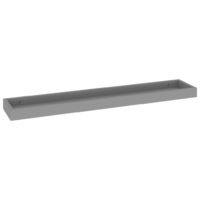 vidaXL Loggia Wandregale 4 Stk. Grau 80x15x4 cm MDF - 3