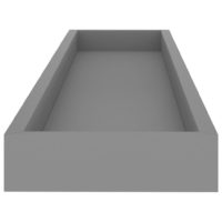 vidaXL Loggia Wandregale 4 Stk. Grau 80x15x4 cm MDF - 5