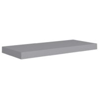 vidaXL Schwebende Wandregale 4 Stk. Grau 60x23,5x3,8cm MDF - 2