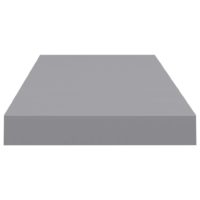 vidaXL Schwebende Wandregale 4 Stk. Grau 60x23,5x3,8cm MDF - 4