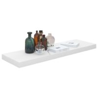 vidaXL Schwebende Wandregale 4 Stk. Hochglanz-Weiß 80x23,5x3,8cm MDF - 2