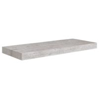 vidaXL Schweberegal Betongrau 60x23,5x3,8 cm MDF - 1