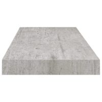 vidaXL Schweberegal Betongrau 60x23,5x3,8 cm MDF - 4