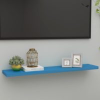 vidaXL Schweberegal Blau 120x23,5x3,8 cm MDF - 0