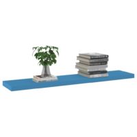 vidaXL Schweberegal Blau 120x23,5x3,8 cm MDF - 2