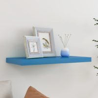 vidaXL Schweberegal Blau 60x23,5x3,8 cm MDF - 0