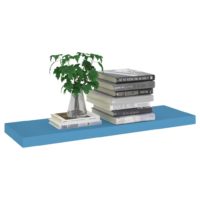 vidaXL Schweberegal Blau 80x23,5x3,8 cm MDF - 2