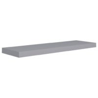 vidaXL Schweberegale 2 Stk. Grau 80x23,5x3,8 cm MDF - 2