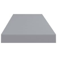 vidaXL Schweberegale 2 Stk. Grau 80x23,5x3,8 cm MDF - 4