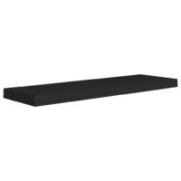 vidaXL Schweberegale 4 Stk. Schwarz 80x23,5x3,8 cm MDF - 2