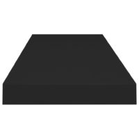 vidaXL Schweberegale 4 Stk. Schwarz 80x23,5x3,8 cm MDF - 4