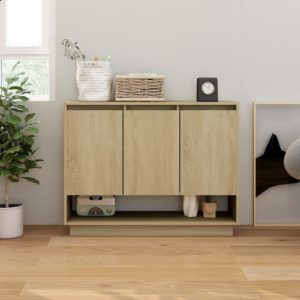 vidaXL Sideboard Sonoma-Eiche 97x31x75 cm Holzwerkstoff - 0