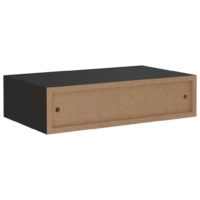 vidaXL Wand-Schubladenregale 2 Stk. Schwarz 40x23,5x10 cm MDF - 7