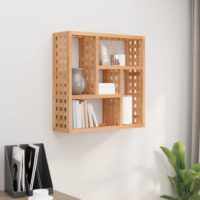 vidaXL Wandregal 49x15x49 cm Massivholz Nussbaum - 0