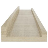 vidaXL Wandregale 2 Stk. Sonoma-Eiche 60x9x3 cm - 7