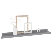 vidaXL Wandregale 4 Stk. Grau 60x9x3 cm - 2