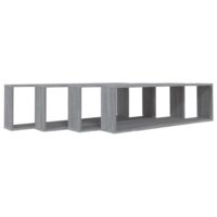 vidaXL Wandregale 4 Stk. Grau Sonoma 100x15x30 cm Holzwerkstoff - 2