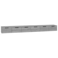 vidaXL Wandschränke 2 Stk. Grau Sonoma 102x30x20 cm Holzwerkstoff - 1