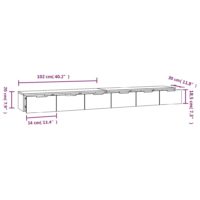 vidaXL Wandschränke 2 Stk. Grau Sonoma 102x30x20 cm Holzwerkstoff - 6