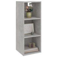 vidaXL Wandschrank Betongrau 34,5x32,5x90 cm Holzwerkstoff - 7