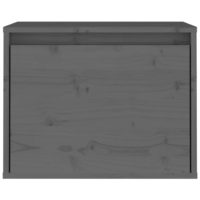 vidaXL Wandschrank Grau 45x30x35 cm Massivholz Kiefer - 4