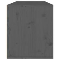 vidaXL Wandschrank Grau 80x30x35 cm Massivholz Kiefer - 3