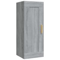 vidaXL Wandschrank Grau Sonoma 35x34x90 cm Holzwerkstoff - 0