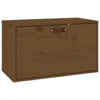 vidaXL Wandschrank Honigbraun 60x30x35 cm Massivholz Kiefer - 1